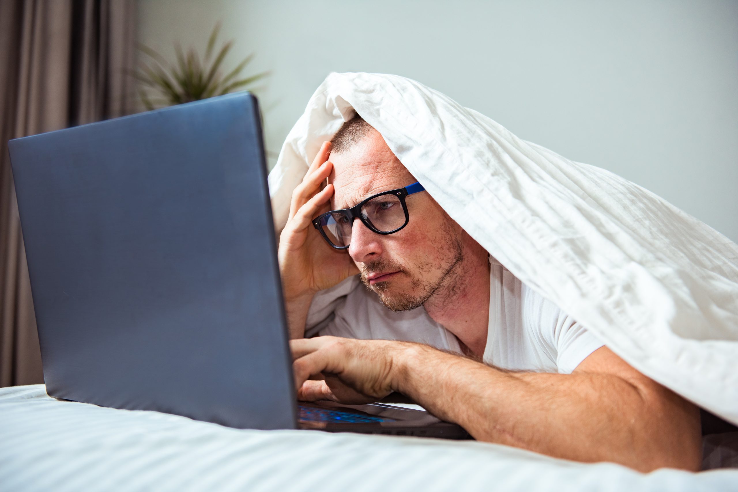 Man looking for a job